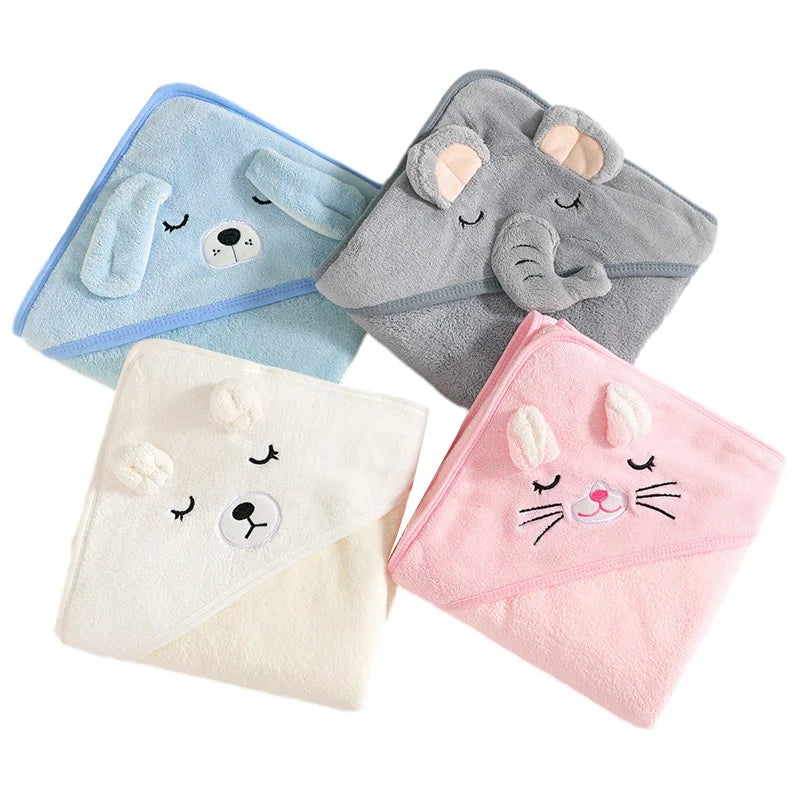 Cartoon Animal Baby Bath Towels