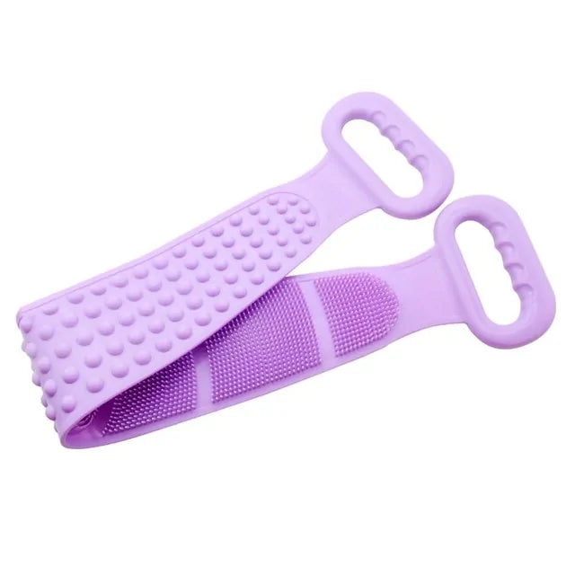 Silicone Exfoliating Bath Shower Body Brush Scrub Belt (28'')