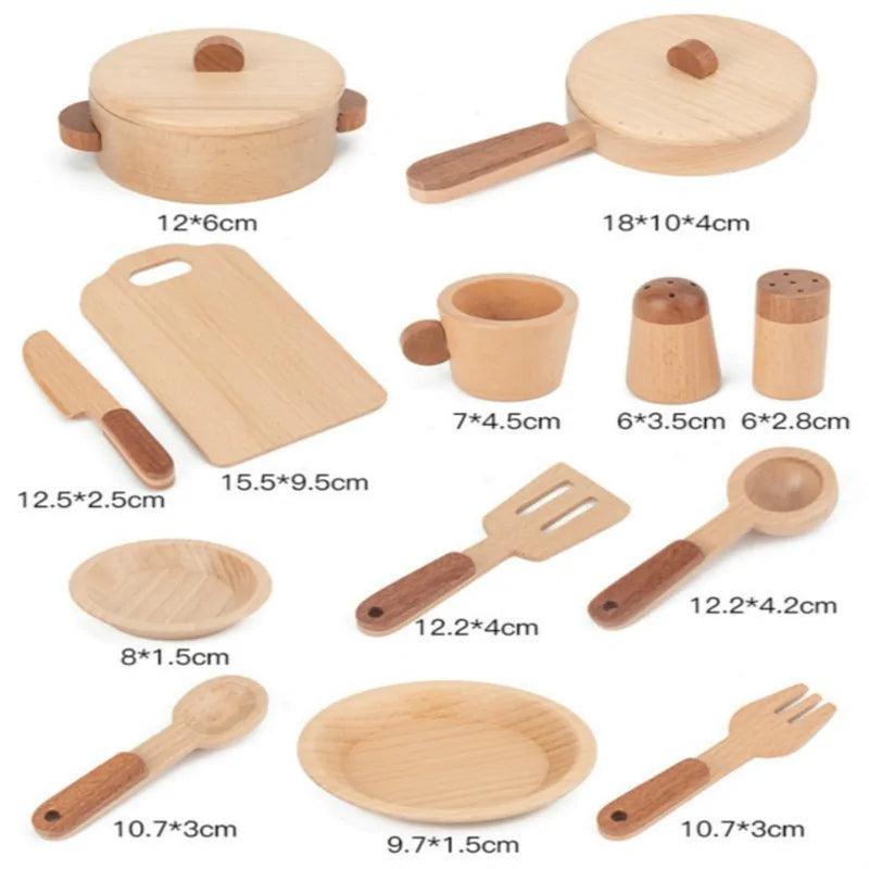 Log Wooden Kitchen Toy